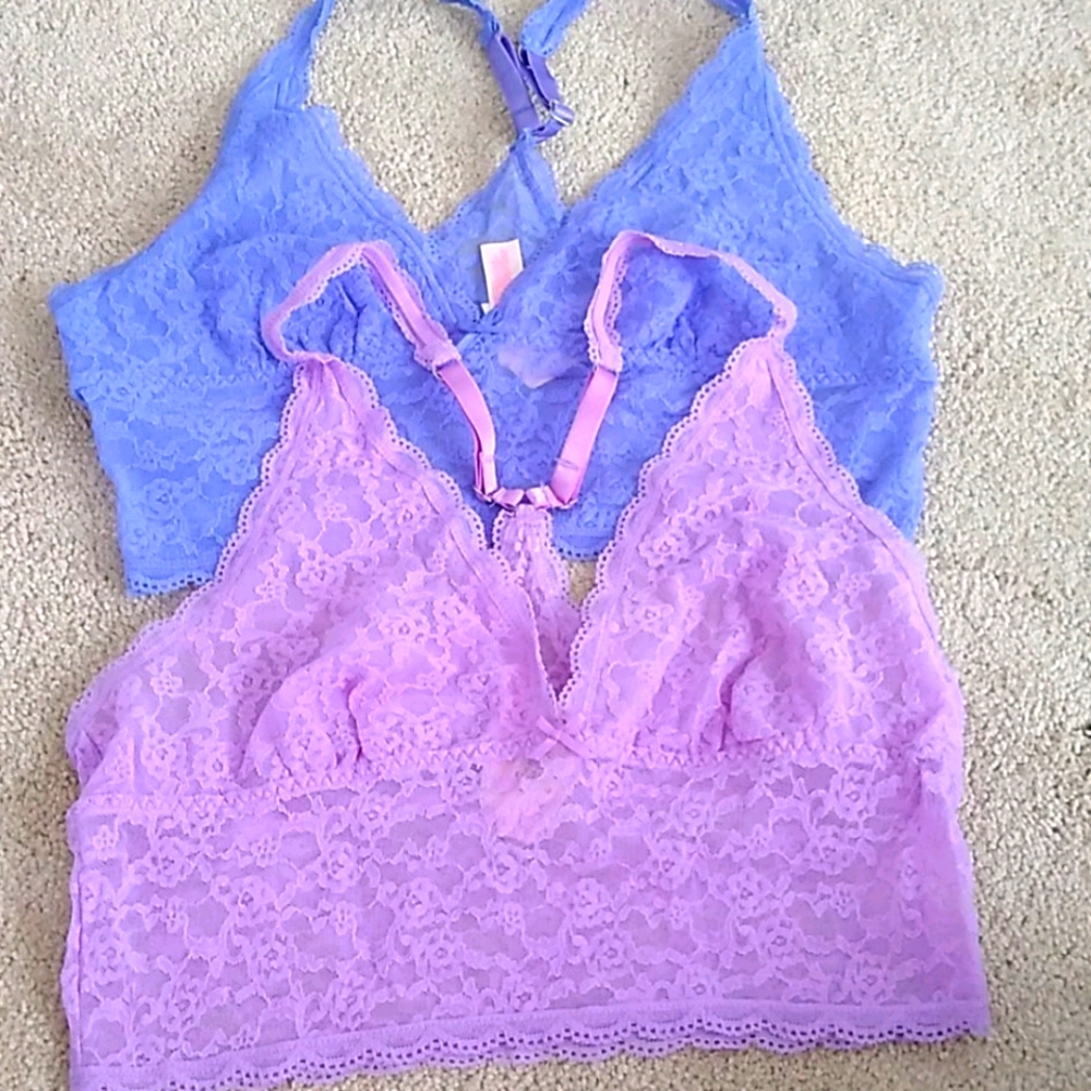 NWT Lot of 2 victoria's secret lace bralettes